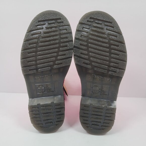 Dr. Martens Women's Pink Smooth 1460 Leather Lace Up Boots US Size 5 NWT - Picture 8 of 10